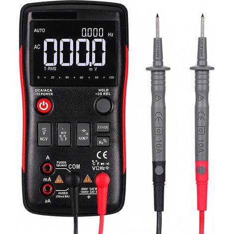 Multimètre RICHMETERS RM409B True RMS 9999 points, bargraphe analogique, test capteur température, mesure AC/DC tension courant (1/5)