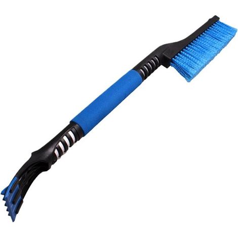 Raschietto per ghiaccio per auto - Spazzola da neve - Raschietto per finestrini auto - Testina regolabile - Estensibile fino a 61 cm - Blu (1/5)