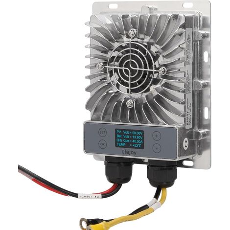 Contrôleur de Charge Solaire MPPT 600W Efficacité de Suivi de 99% Sortie Réglable de 10-60V Avec écran Régulateur de Panneau Solaire LED Refroidissement Par Air (1/5)