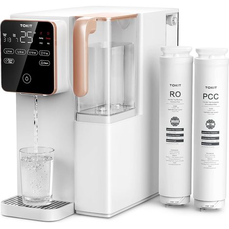 Osmoseur Inverse à Comptoir  Système de Filtration RO 9 Étapes avec Moniteur TDS  Purificateur d'Eau de Table sans Installation  Rapport Pureté 3:1 (1/5)
