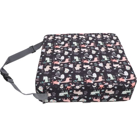 Coussin rehausseur portable pour enfants, résistant à l'eau, pour chaise de salle à manger enfant, pour la maison et l'extérieur, motif girafe (1/5)