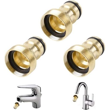 Raccord de lavabo tout cuivre, adaptateur pour embout domestique, raccord de robinet de lavabo à filetage fin M22