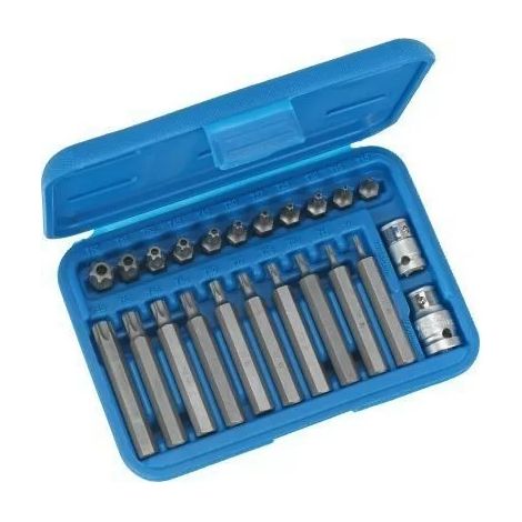 Condor Werkzeug 1011 Satz von 23 Bits Torx-Schraubendreher mit Loch T10-T70
