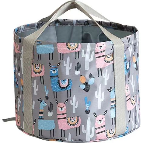 Seau pliable pour tremper les pieds, bain de pieds portable pour les voyages, bassine pliable de 26 L pour la pêche, le camping, la plage, le jardinage, la randonnée et le nettoyage. (1/5)