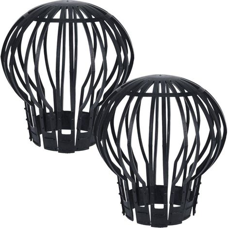 Lot de deux filtres pour gouttière anti obstruction pour tuyau de descente accessoire pour évacuation des eaux (1/5)