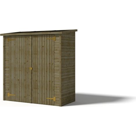 Armadio porta attrezzi da esterno 1.66x0.82 m H.1.86 - con pavimento e parete posteriore - DOM84 (1/5)