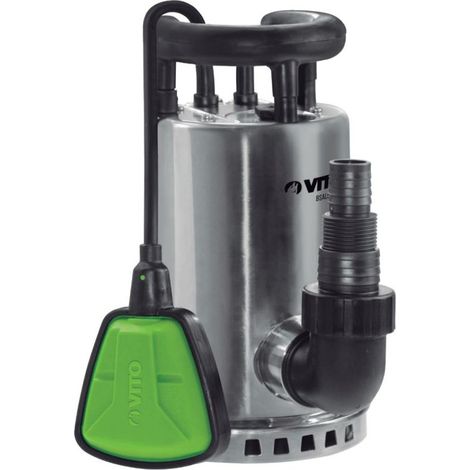 Pompe de relevage 550W Eaux de pluie ou piscines Acier Inoxydable Cable 10m VITO