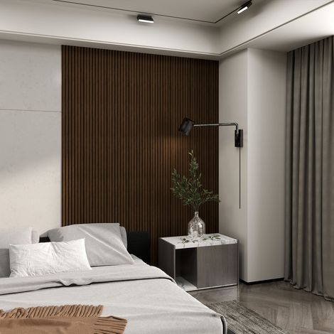 Panel revestimiento pared alistonado efecto madera 3D poliestireno Calora Bold Line Velvet 270x25x1.6 cm (2.04 m²) Caja 3uds (1/5)