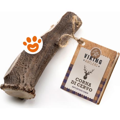 Leopet Viking Dog Snack Natural Corna di Cervo Taglia XS - Confezione 35 Gr - Snack