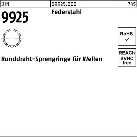DIN 9925 Sprengring Federstahl-Draht 32 250 Stk (1/2)