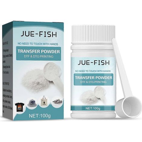 Poudre blanche pour transfert numérique, adhésif thermofusible, 100 g (1/4)