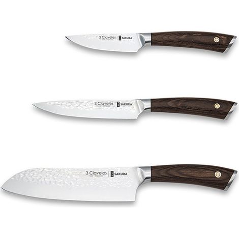 COLTELLI DA CUCINA FORGIATI SAKURA SET-3