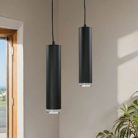 Pendelleuchte Schwarz E27 Aluminium Modern Hängelampe