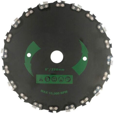 BARKBUSTERS Chainsaw Disc Cutter Grass Trimmer Head, 9 Inch Steel Grass Trimmer Head Brush Cutter Blade (1/5)