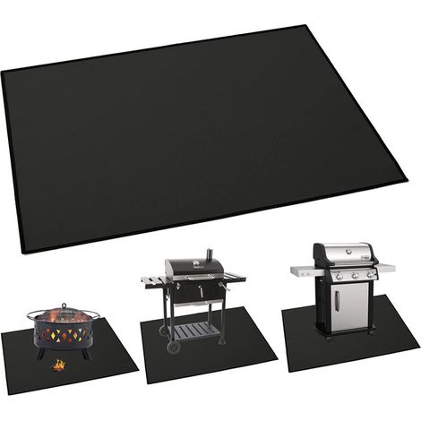 Tapis protecteurs de pont et patio coussinets grill ignifuge cheminée intérieure barbecue pouces 48 30 (1/5)