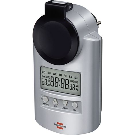 Brennenstuhl 1507490 Steckdosen-Zeitschaltuhr digital Wochenprogramm 23 h/59 min 3680 W IP44 Countd (1/10)
