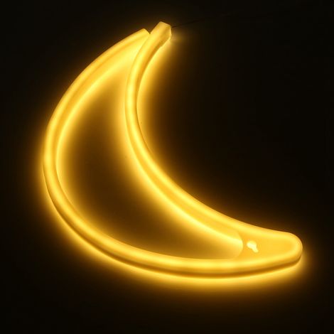 Enseigne Lumineuse Néon Led - Blanc Chaud - Alimentation Usb Ou Pile - Décoration Murale Intérieure - 1 Pièce (1/2)