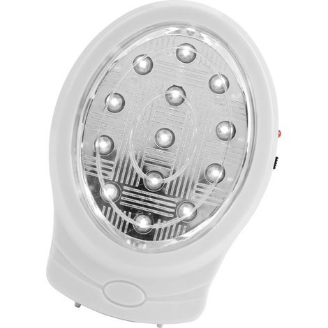 Lampe de secours rechargeable à 13 LED pour usage domestique, avec fonction d'arrêt automatique (prise standard américaine). (1/5)