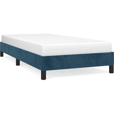 Maison Exclusive - Giroletto senza Materasso Blu Scuro 80x200 cm in Velluto