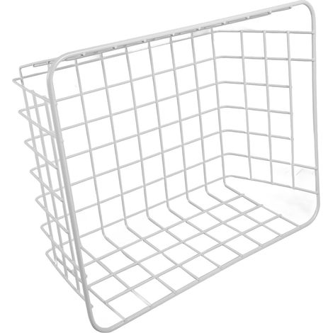 Boîte à ustensiles en métal pour armoires de cuisine et bureau avec poignées blanches légères (1/5)