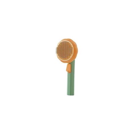 Peigne citrouille autonettoyant en acier inoxydable pour chien et chat –