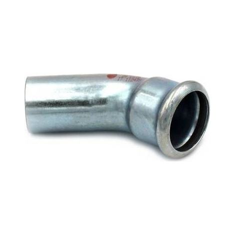 CURVA 45° MF A PRESSARE IN ACCIAIO CARBONIO STEEL PRES Misura: Diam. 22