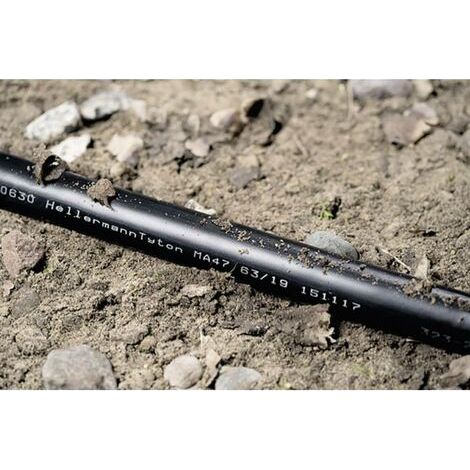 HellermannTyton 323-20080 Gaine thermorétractable avec colle noir 8 mm 2 mm Taux de retreint:4:1 1 m (1/2)