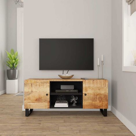 Meuble TV-Banc TV-Meuble Télé 105x33x46 cm Bois massif de manguier 539040 (1/5)