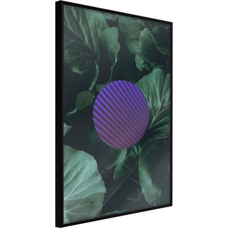 Affiche Murale Encadrée "In a Thicket of Leaves" 40 x 60 cm Noir
