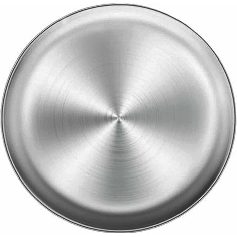 Plat à pizza en acier inoxydable 26 cm – Résistant à la rouille – Compatible four et lave-vaisselle – Pour cuisson uniforme et croustillante (1/4)