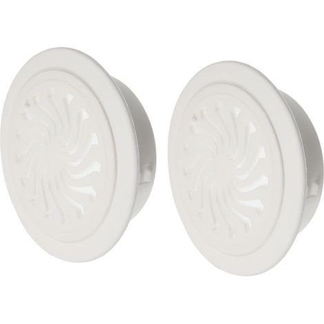 Bouchon Mural Rond pour Climatiseur 2pcs Blanc Cache Trou pour Climatisation, Cache Tuyau Climatisation, Mur de Recouvrement de Trou (1/5)