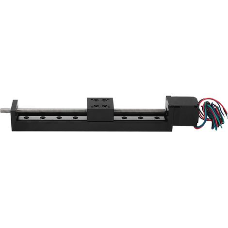 Rail Linéaire Mini Haute Précision 150mm, Vis à Billes pour Axes X Y Z, Guidage Unique en Alliage Aluminium (1/5)