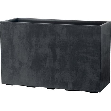 Deroma Pflanztopf Millennium Kunststoff 98 x 62 cm anthrazit