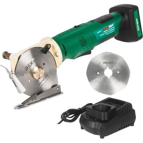 Tissu De Ciseaux Électriques De Batterie Lithium 12V for L'outil De Coupe Tenu dans La Main Rechargeable De Coupe Électrique sans Fil De Tissu en Cuir(90 2000+4000) (1/5)