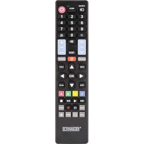 Schwaiger UFB100U Samsung, LG, Sony, Philips, Panasonic Telecomando Nero (1/5)