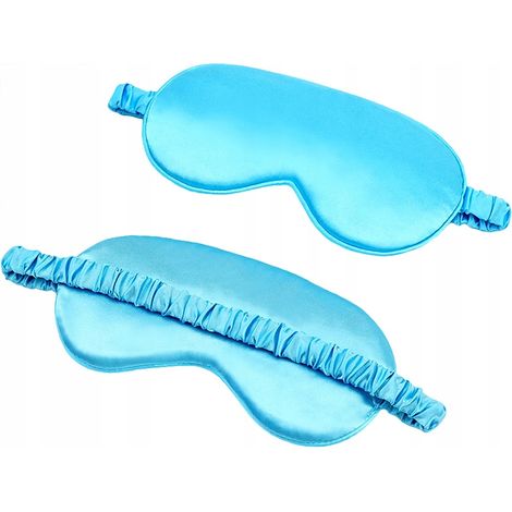 Premium Schlafbrille Satin Nachtblau
