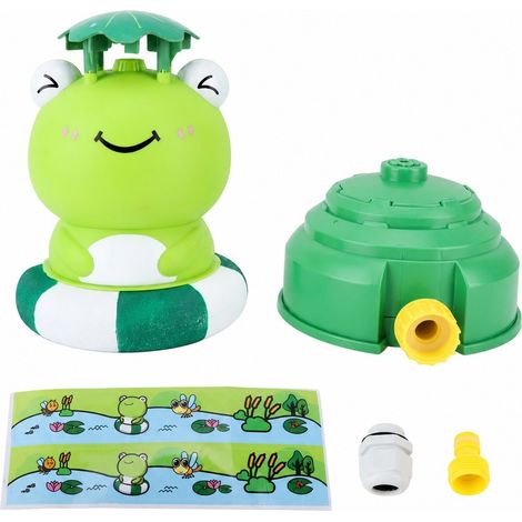 Arroseur d'eau pour enfants, en forme d'animal mignon, avec jet d'eau rotatif à 360°, idéal pour le jardin ou la plage. (1/4)