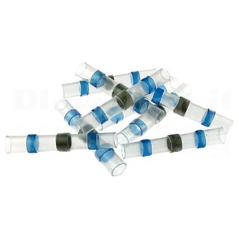 CONFEZIONE 50 PEZZI CONNETTORE DI GIUNZIONE ISOLATO AUTOSALDANTE A CALDO PER CAVI DA 1.5mm² A 2.5mm² IP67