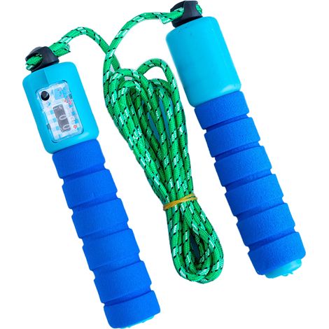 Corde à Sauter Réglable - Compteur Numérique Intégré - Pour Entraînement Cardio et Endurance - 1 Pièce (1/5)