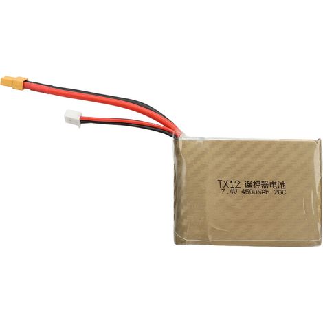 Batterie LiPo 7.4V 2S 4500mAh avec Protection Surcharge et Court-Circuit pour Radiomaster TX12 MARK II (1/5)