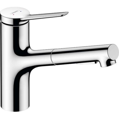 Hansgrohe Zesis M33 - Grifo de fregadero 150, con ducha extraíble, EcoSmart, cromo 74810000 (1/3)
