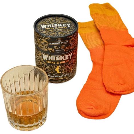 Whiskyglas- und Socken-Set – Geschenkidee für Männer (1/5)