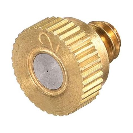 Tête De Brumisation - Lot De 10 - Laiton Et Acier Inoxydable - Filetage 10/24 UNC - Pour Jardin Et Terrasse (1/5)