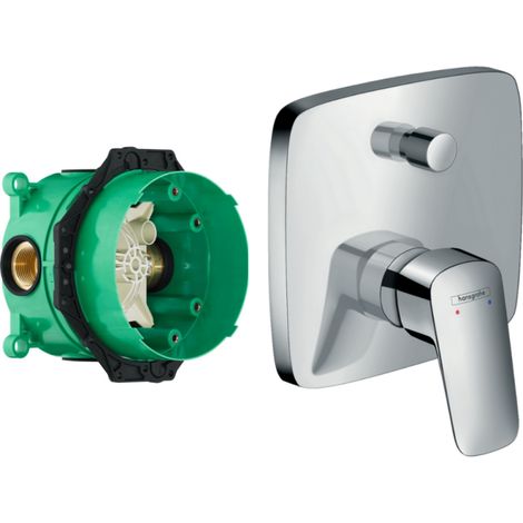 HANSGROHE Front Logis para mezclador empotrado de bañera Cromo con cuerpo incorporado
