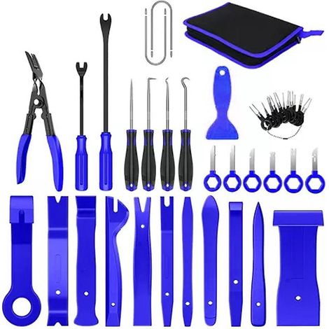 38pcs Trim Removal Tool Kit Car Pry Tool Door Panel Audio Stereo Trim Remover Tool Auto Clip Pliers