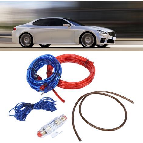 Kit di installazione cavi per altoparlanti e subwoofer per auto, per amplificatore, cavo di alimentazione e messa a terra. (1/5)