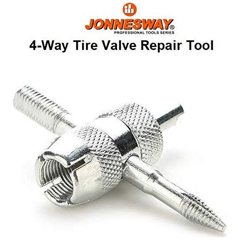 JONNESWAY AN010098 - Herramienta de instalación de 4 vías para válvula de neumático