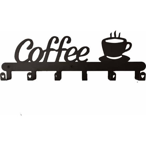 Filiyano – support pour tasses à – Porte-tasses à café mural, panneau décoratif pour bar à café, support pour tasses à café, porte-tasses à café mural (1/5)