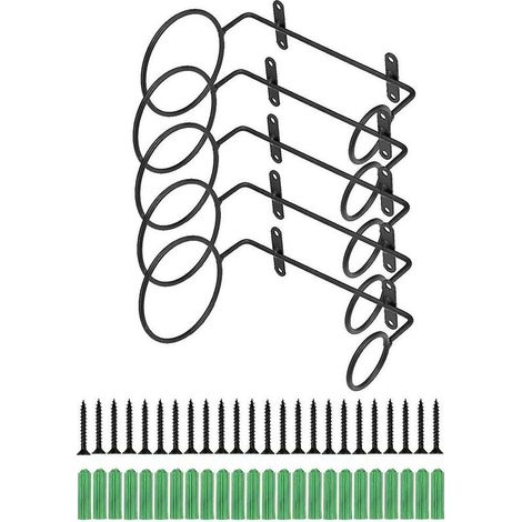 Green Mobility-6 pièces avec vis, stockage de casier à vin suspendu en métal pour stocker des bouteilles (1/5)