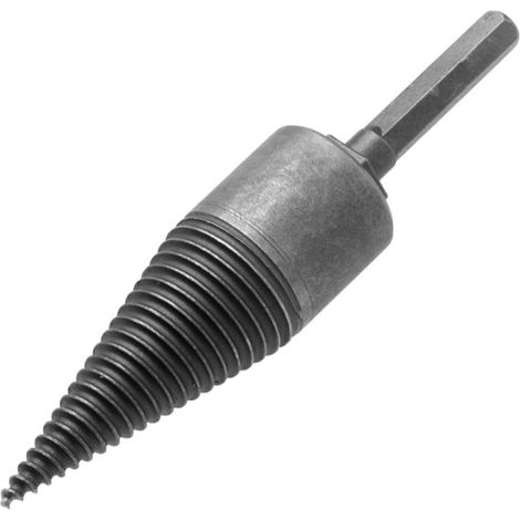 Stahl Holzspalter Bohrer mit rutschfestem Griff und